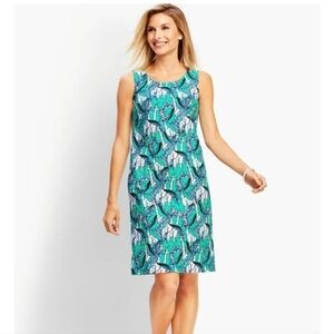 Talbots sz 6 petite giraffe sleeveless summer dress